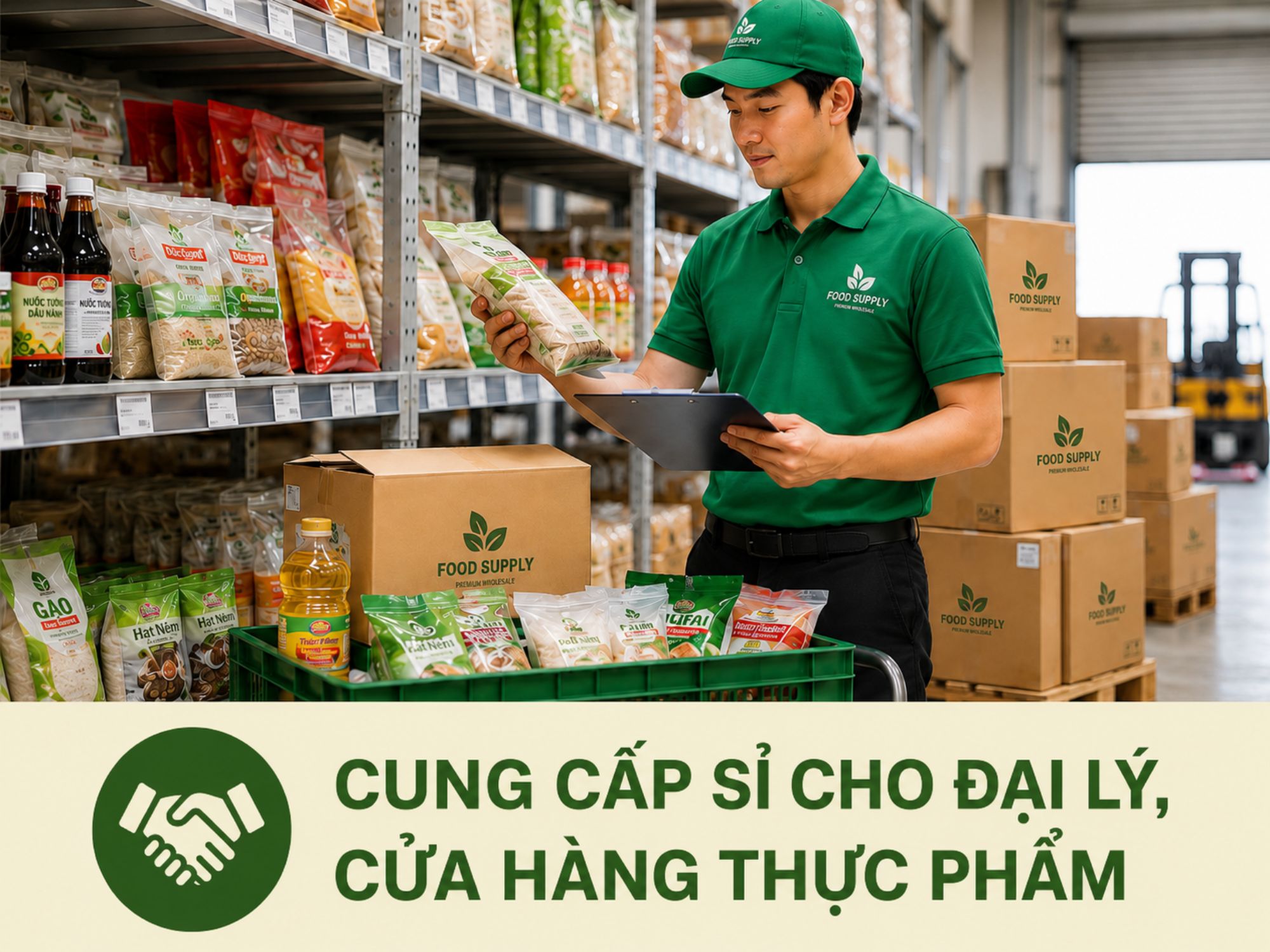 Cung cấp sỉ cho đại lý, cửa hàng thực phẩm